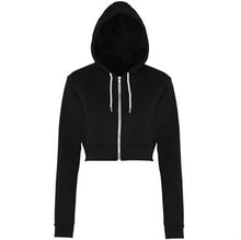 Load image into Gallery viewer, BDPA Fleece Crop Zip hoodie
