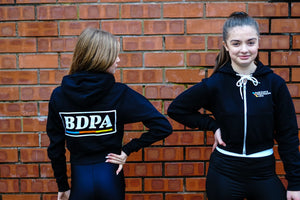 BDPA Fleece Crop Zip hoodie