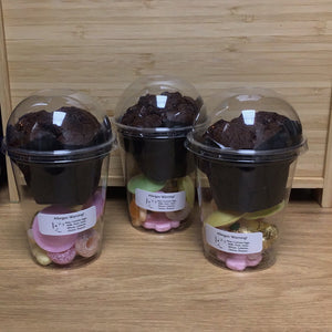 Muffins with sweets